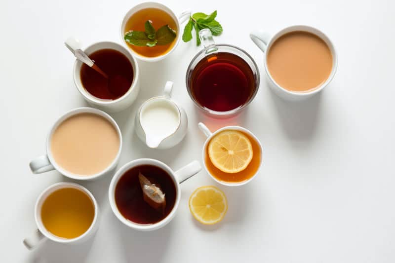 A selection of teas.